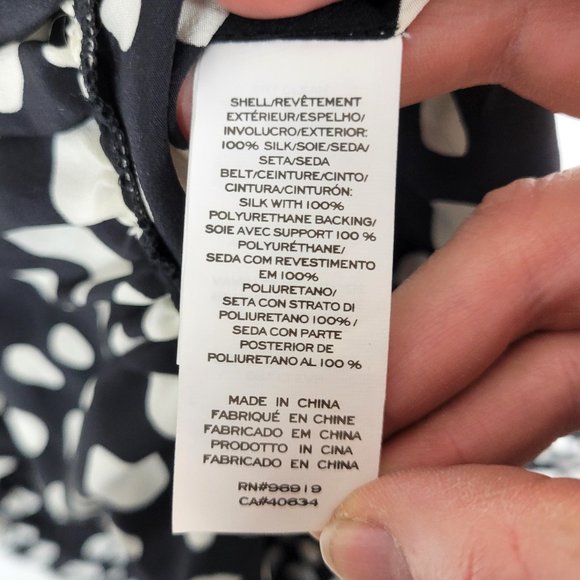 MARC JACOBS Black and White Polka Dot Ruffled Silk Dress - Size 4 - Picture 9 of 10